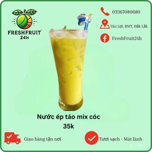 Nước ép táo mix cóc