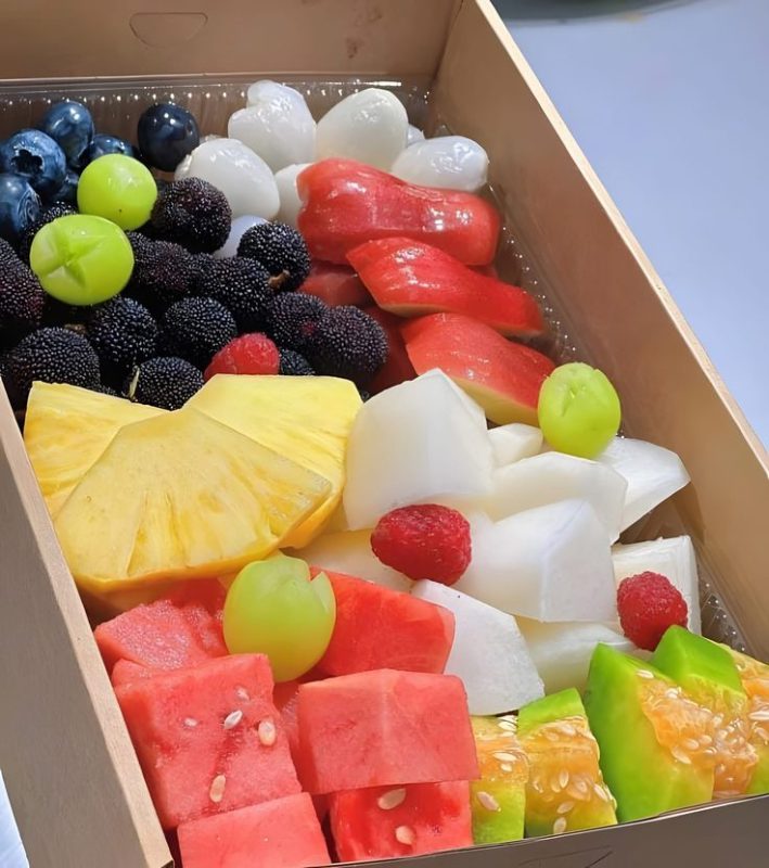 trái cây gọt sẵn